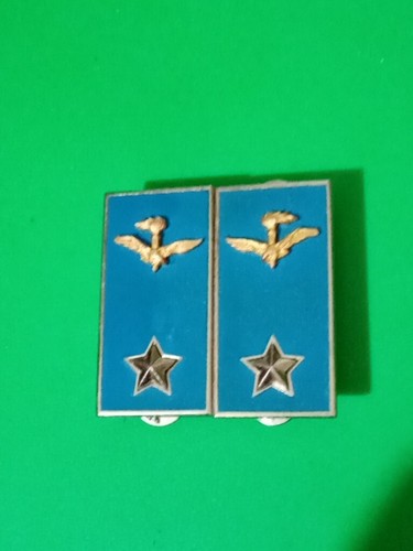 Coppia mostrine metalliche