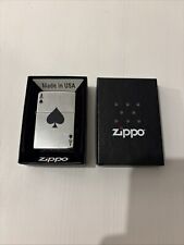 ACCENDINO ZIPPO Asso Di Picche. CLASSICO A BENZINA