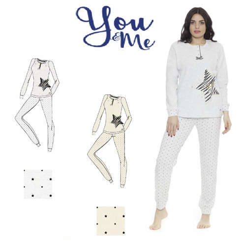 Pigiama donna caldo cotone - donna,