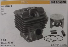 11250201213 CILINDRO E PISTONE COMPLETO MOTOSEGA STIHL 034 036 MS 360 Ø 48 mm