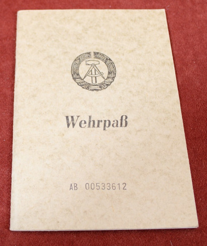 Documento ddr nva - documento, wehrpass