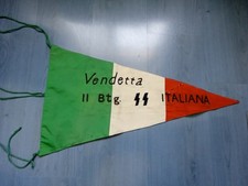 ww2 Gagliardetto Elmetto Stahlhelm Waffen Italiane Divisione Straniera VENDETTA