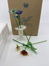 Mazzo di fiori in vetro