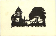 Cartolina artista taglio a