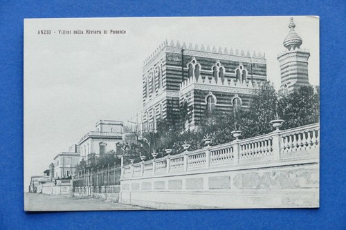 Cartolina anzio villini - cartolina,