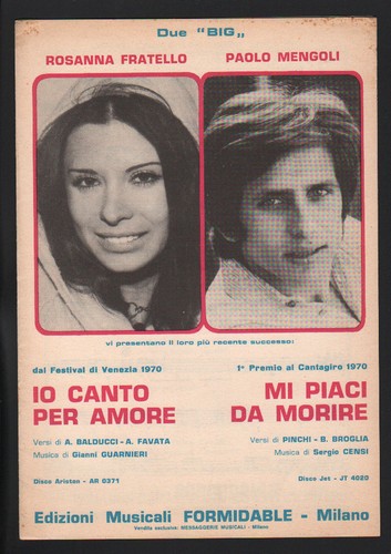 Spartito rosanna fratello - spartito,