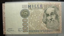 BANCONOTA LIRE 1000 MARCO POLO 1988 SERIE E FILO DI SICUREZZA CAMBIATO