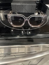 Occhiali da sole Christian Dior DiorSignature S14F montatura trasparente lenti sfumate 66 mm nuovi