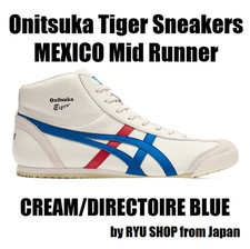 Onitsuka Tiger Sneaker MEXICO Mid Runner 1183B577.103 CREMA/DIRETTORIO BLU