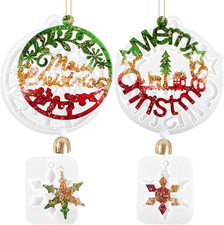 Stampi Silicone Natale per Resina Epossidica, Stampo per Resina Natalizi in Epos