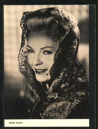 Cartolina attrice hilde krahl - cartolina,