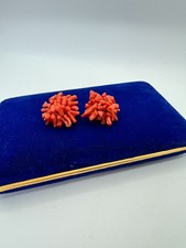 orecchini vintage corallo