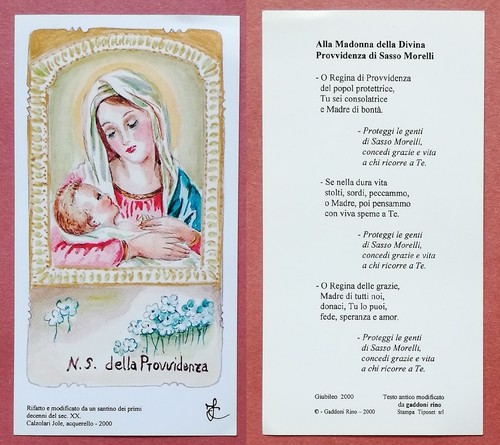 Santino holy card s della - card:, s.