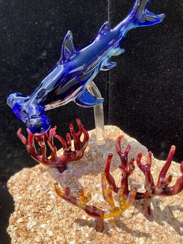 Scultura squalo testa - testa, di