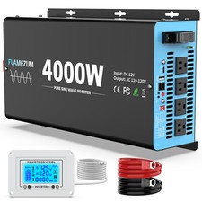 Inverter di potenza onda sinusoidale pura 4000W 8000W 12V DC a 110 120V AC LCD auto barca camper