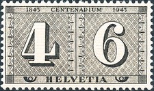 SVIZZERA 1943 CENTENARIO 1°