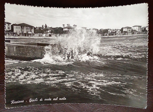 Cartolina riccione giochi - riccione, di