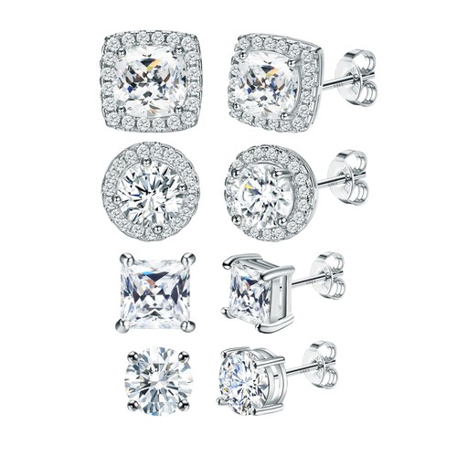 Set paia orecchini argento - set,