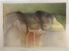 Litografia originale su pietra di Luigi Stradella (1983) cm 50x70