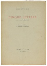 CINQUE LETTERE con testo brabantino. A cura di Romana Guarnieri. Hadewijch 1950