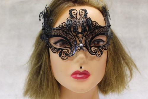 Maschera veneziana metallo - maschera, in