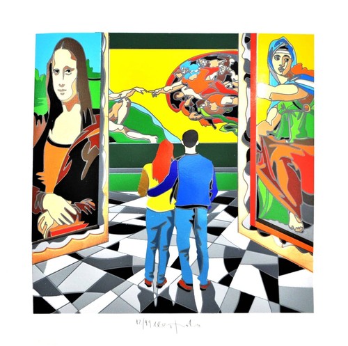 Ugo nespolo serigrafia 50x50 - nespolo,