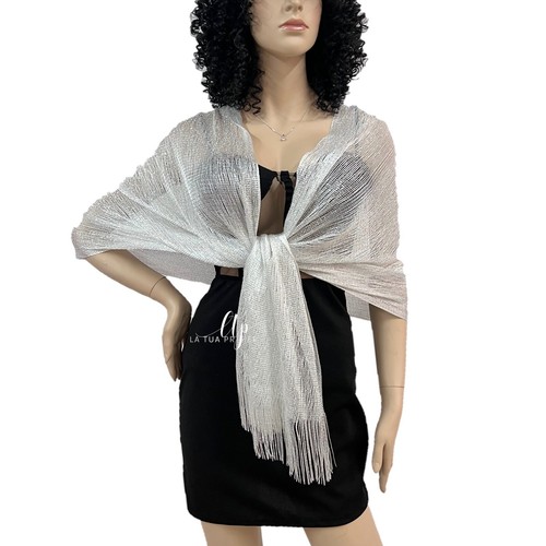 Bianco elegante stola scialle - elegante,