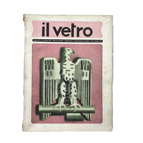 Vetro aprile 1941 rivista - vetro,