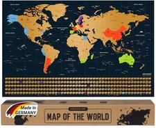 Mappa del Mondo da Grattare -