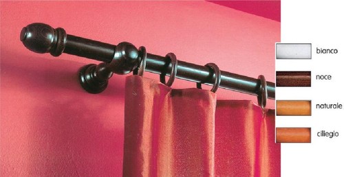 Bastone tenda legno bianco - in,