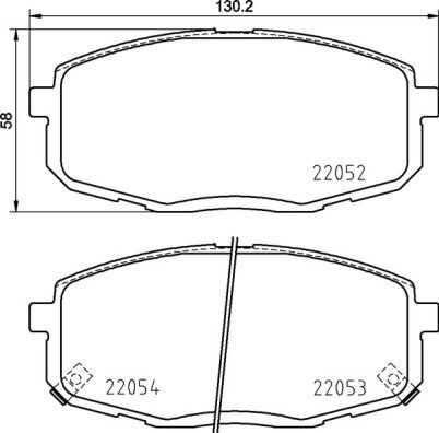 Brembo 099 kit pastiglie - kit,