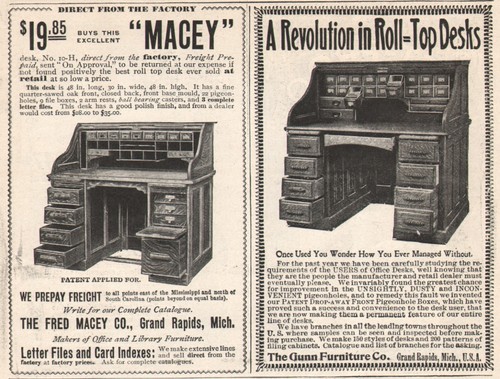 Roll top desks fred - roll, macey