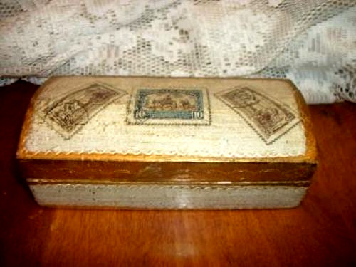 Scatola timbri legno - scatola,