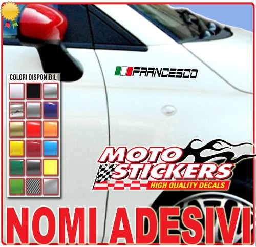 Nomi adesivi con bandiera - 2, da