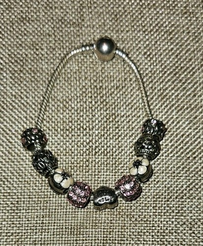 Pandora bracelet with charms - pandora,