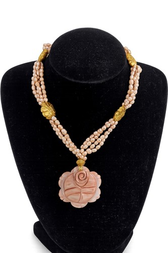 Collana vintage fili perle - collana,