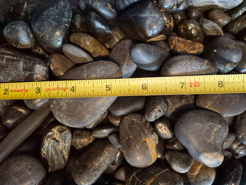 Roccia fiume onice nera 14 - fiume,