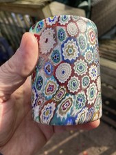 Bicchiere Murano Millefiori BELLO vecchio