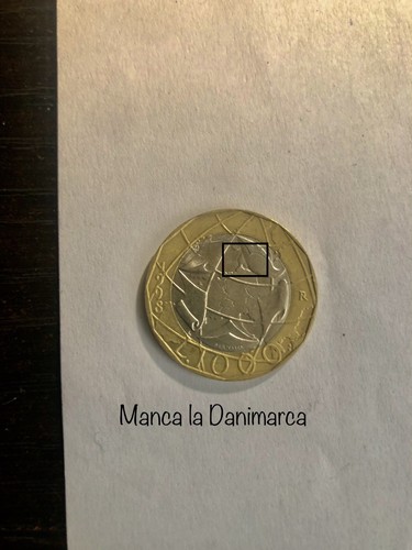 Moneta 1000 lire 1998 - moneta,
