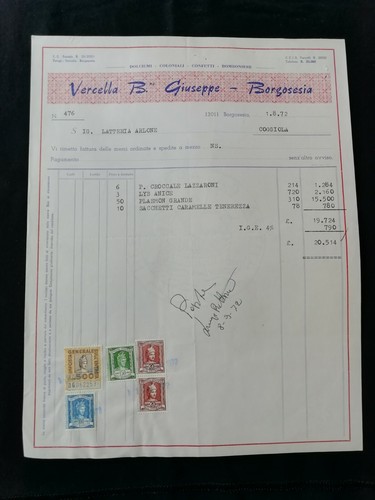 Fattura borgosesia vercella - fattura,