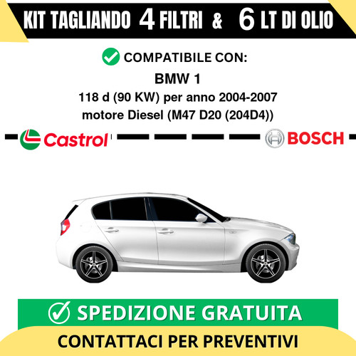 Tagliando filtri bosch - filtri, e