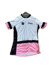 Maglia ciclismo donna Twin Six grande bianca rosa Speedy Bike Club Milano
