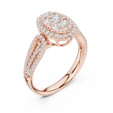Anello con diamanti naturali