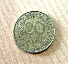 Pièce de 20 centimes 1963 -