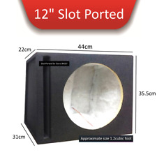 Subwoofer 30.5cm Porting Vuoto Scatola Recinto Bass Box Per Tutti Subs Nuovo