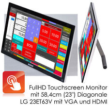MONITOR ULTRASOTTILE +ELEGANTE 23" 58cm TOUCHSCREEN 10 PUNTI FULLHD LG 23ET63V V605