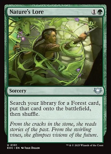 Magic card english nature - magic, nature's