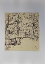 PIACESI WALTER (Ascoli Piceno, 1929) PRIMAVERA A GABICCE acquaforte s.d. foglio 