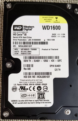 Western digital caviar wd1600 - digital,