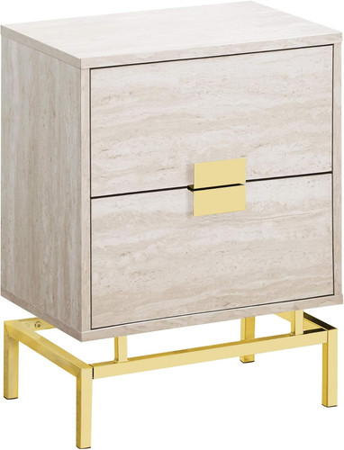 Comodino effetto marmo - , con